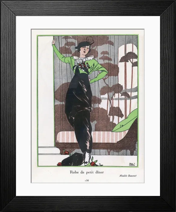 Framed Print : Dinner Dress 1913 Framed Print : Dinner Dress 1913