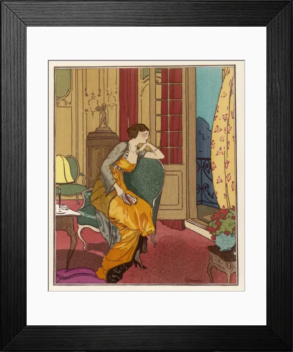 Framed Print : Worth Evening Dress 1913 Framed Print : Worth Evening Dress 1913
