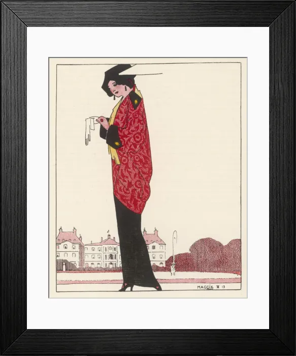 Framed Print : Afternoon Mantlet 1913 Framed Print : Afternoon Mantlet 1913