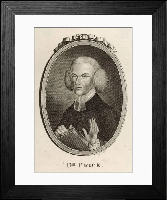Framed Print : RICHARD PRICE 1723-1791 Framed Print : RICHARD PRICE 1723-1791