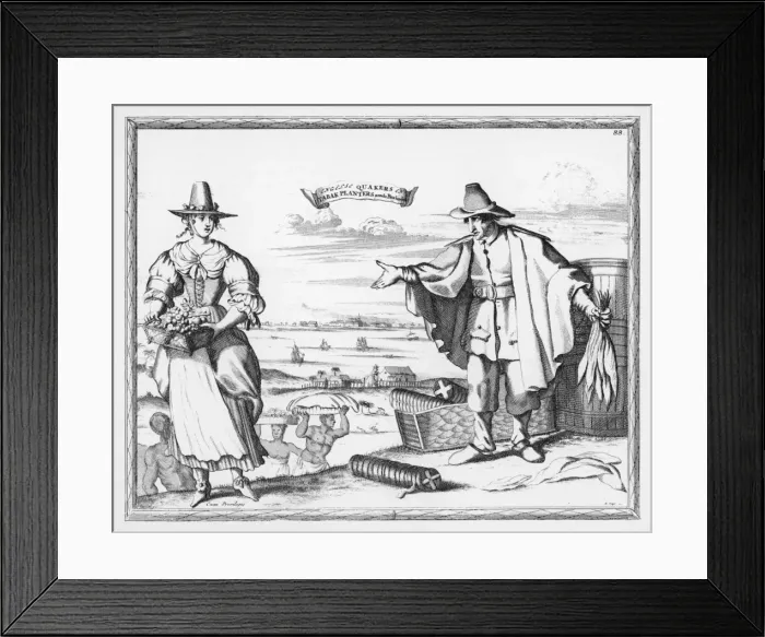 Framed Print : Quaker Tobacco Planters Framed Print : Quaker Tobacco Planters