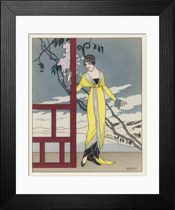 Framed Print : Dinner Robe / Worth 1913 Framed Print : Dinner Robe / Worth 1913