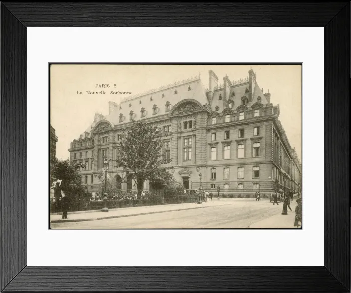Framed Print : Sorbonne Exterior 1905 Framed Print : Sorbonne Exterior 1905