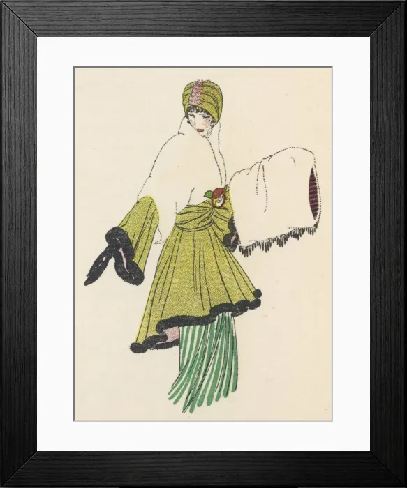 Framed Print : FUR MUFF 1913 Framed Print : FUR MUFF 1913