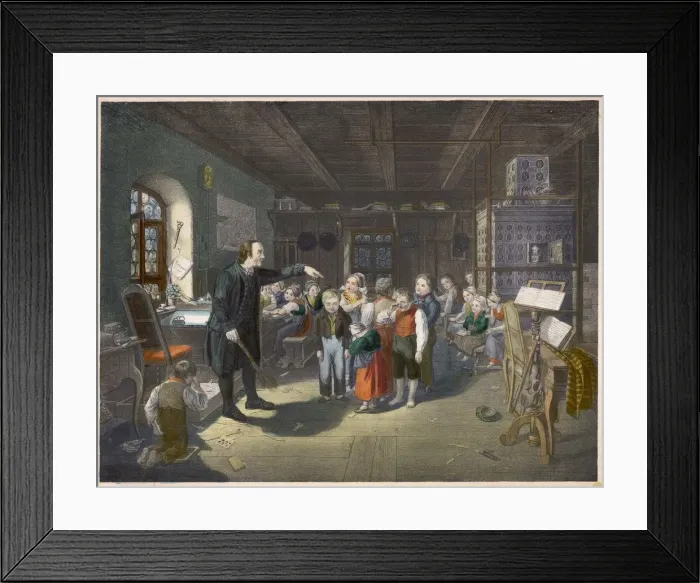Framed Print : German Village School Framed Print : German Village School