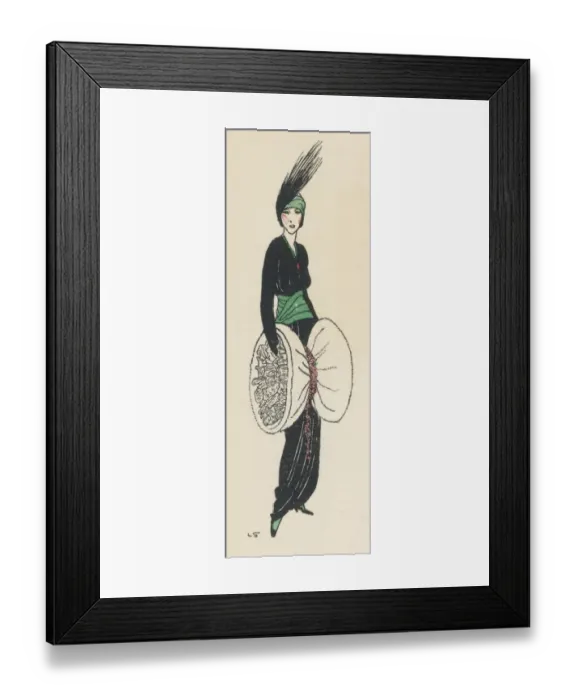 Framed Print : FUR MUFF 1913 Framed Print : FUR MUFF 1913