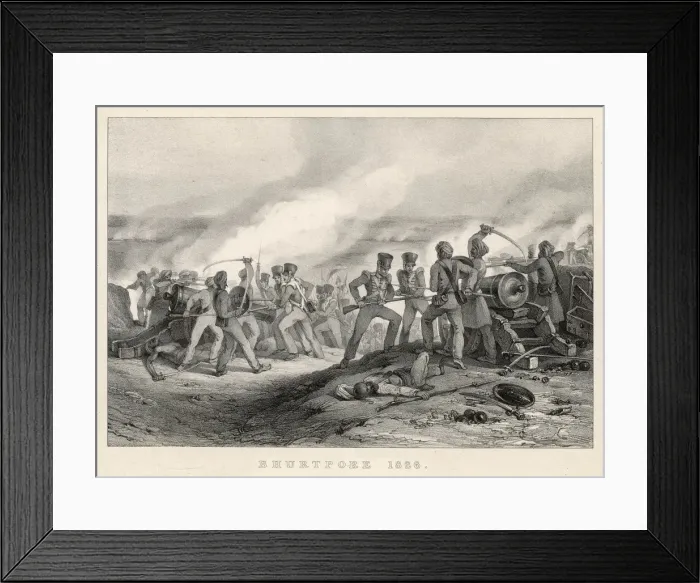 Framed Print : Battle of Bhurtpoor Framed Print : Battle of Bhurtpoor