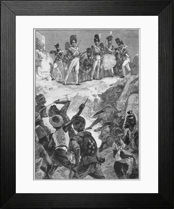 Framed Print : Battle of Bhurtpoor Framed Print : Battle of Bhurtpoor