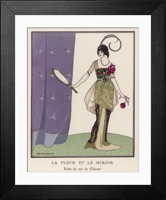 Framed Print : Cheruit Evening Robe Framed Print : Cheruit Evening Robe