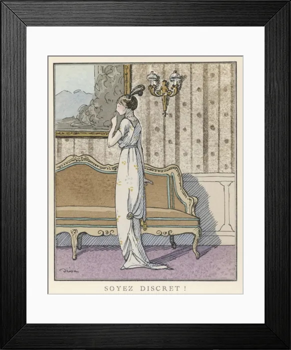 Framed Print : Tunic Dress by Doucet Framed Print : Tunic Dress by Doucet