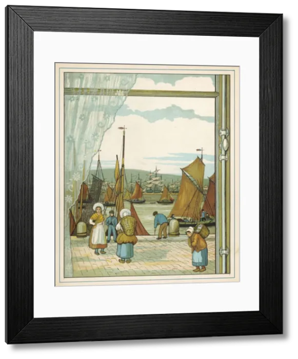 Framed Print : French Fishing Port Framed Print : French Fishing Port