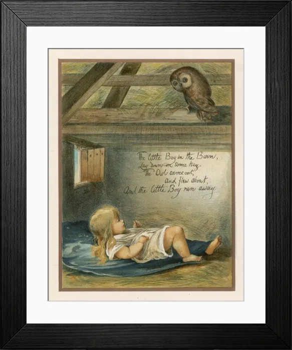 Framed Print : Little Boy in the Barn Framed Print : Little Boy in the Barn