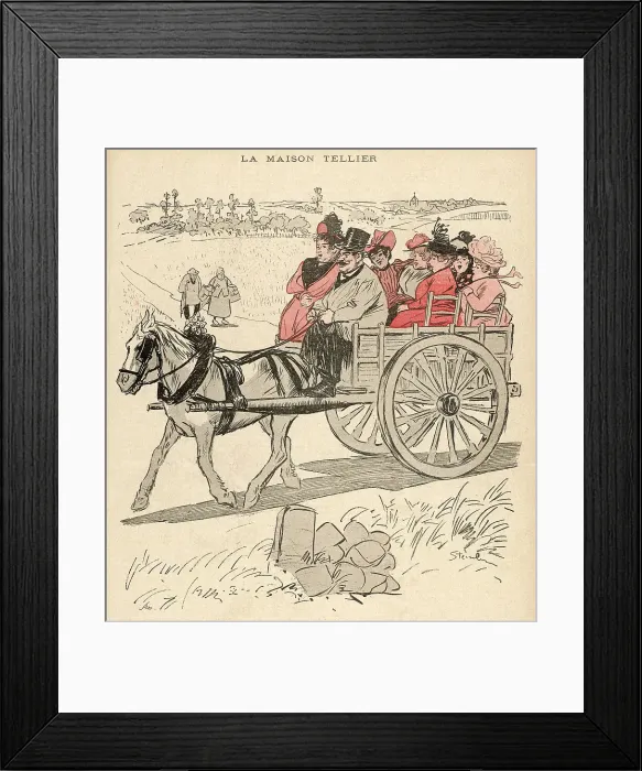 Framed Print : House of Madame Tellier Framed Print : House of Madame Tellier