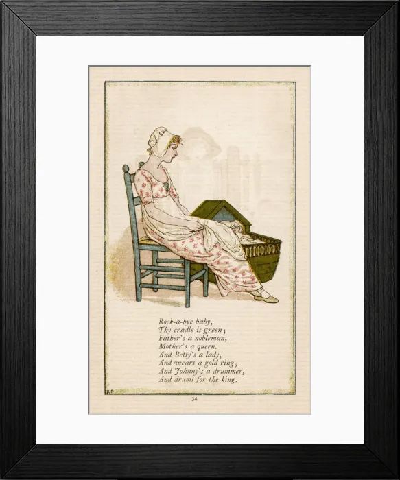 Framed Print : Hush-A-Bye (Greenaway) Framed Print : Hush-A-Bye (Greenaway)