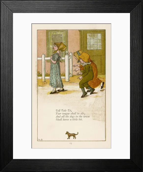 Framed Print : Tell Tale Tit Greenaway Framed Print : Tell Tale Tit Greenaway