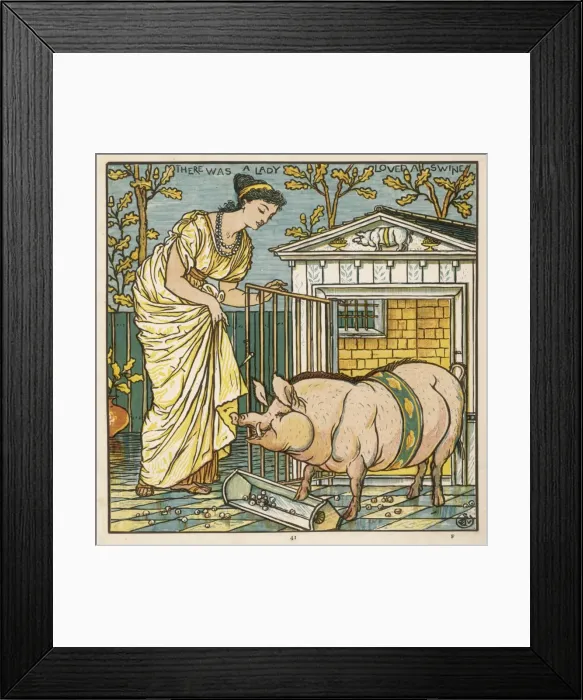 Framed Print : Lady that Loved a Swine Framed Print : Lady that Loved a Swine