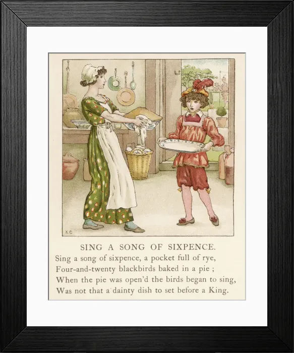 Framed Print : Song of Sixpence 1900 Framed Print : Song of Sixpence 1900