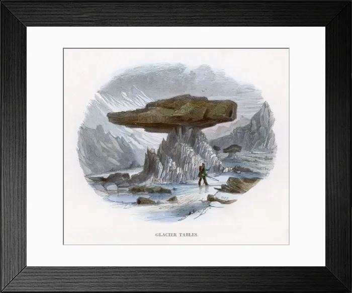 Framed Print : A Glacier Table Framed Print : A Glacier Table