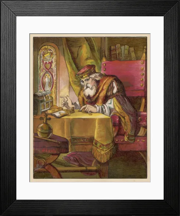 Framed Print : Song of Sixpence C1870 Framed Print : Song of Sixpence C1870