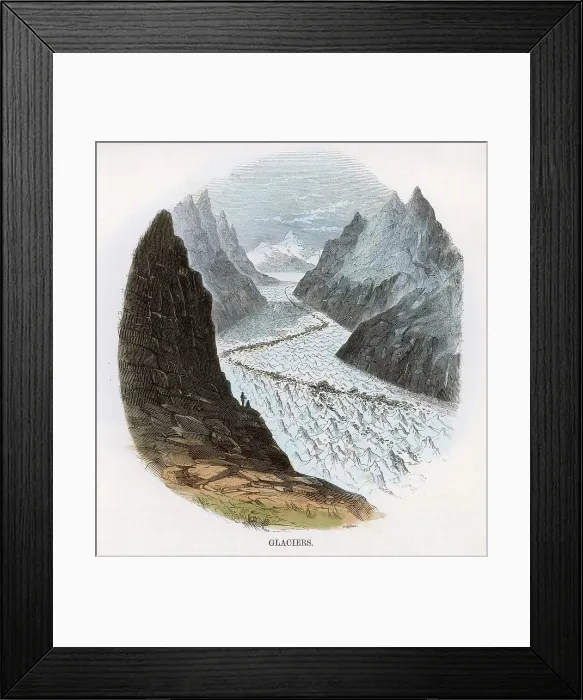 Framed Print : Glacier in the Alps Framed Print : Glacier in the Alps
