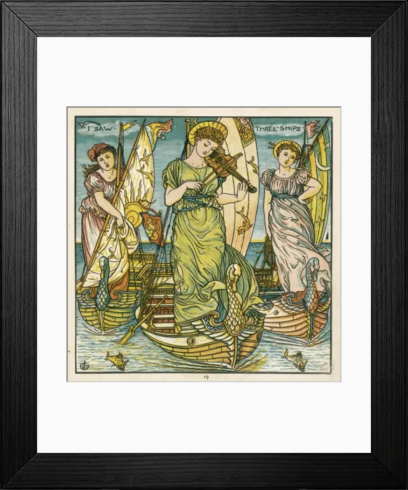 Framed Print : I Saw Three Ships (Wc) Framed Print : I Saw Three Ships (Wc)
