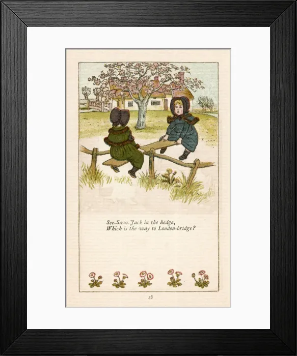 Framed Print : See Saw Jack in Hedge Framed Print : See Saw Jack in Hedge