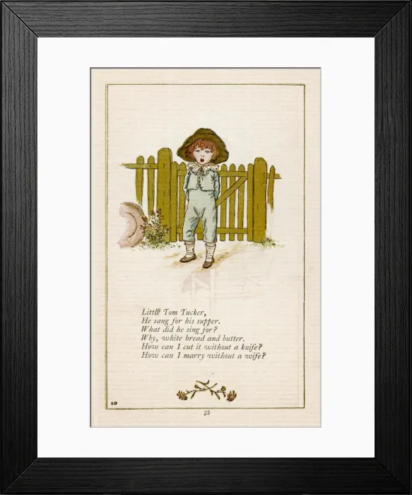 Framed Print : Little Tom Tucker / Kg Framed Print : Little Tom Tucker / Kg