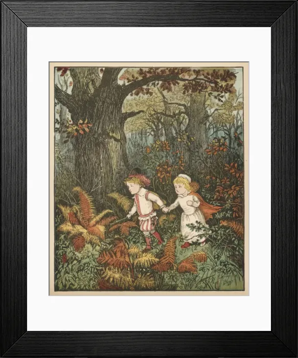 Framed Print : Babes in Wood (Caldecott Framed Print : Babes in Wood (Caldecott