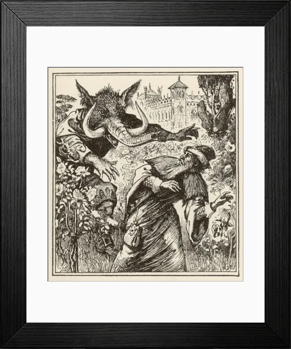 Framed Print : Beauty and the Beast Framed Print : Beauty and the Beast