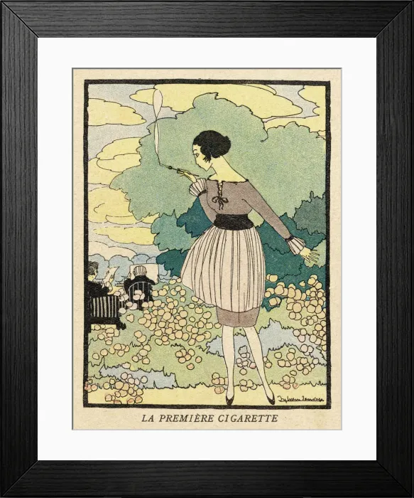 Framed Print : An Elegant Smoker Framed Print : An Elegant Smoker