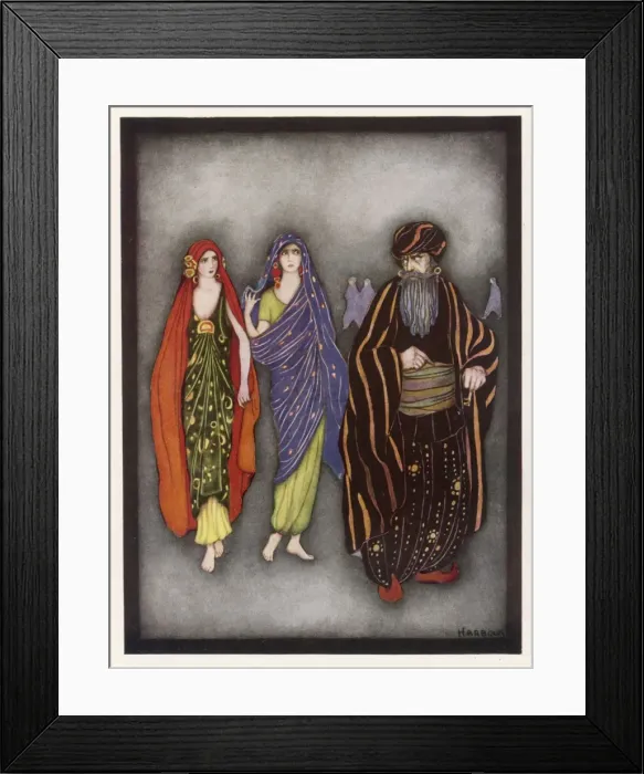 Framed Print : Bluebeard and the Girls Framed Print : Bluebeard and the Girls