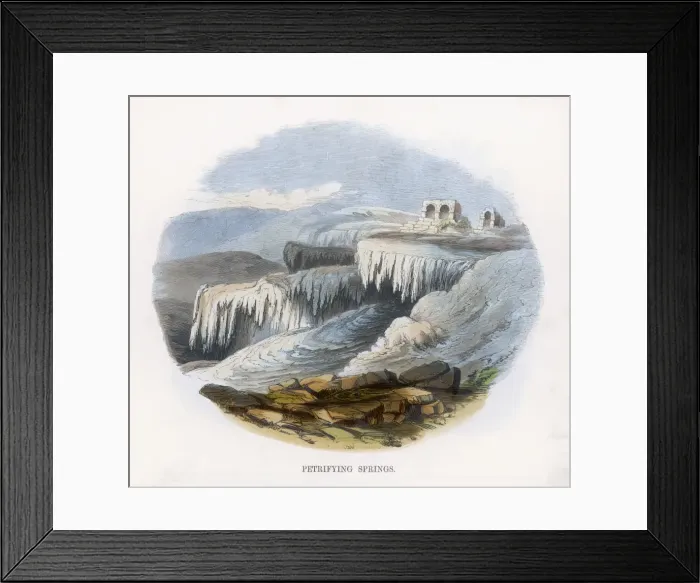 Framed Print : Petrifying Spring / Turkey Framed Print : Petrifying Spring / Turkey