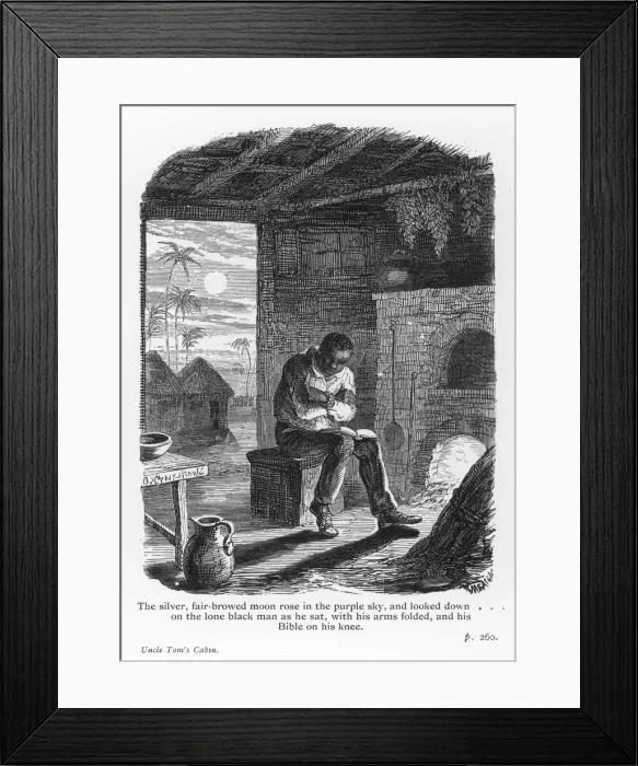 Framed Print : Uncle Tom / Reads Bible Framed Print : Uncle Tom / Reads Bible