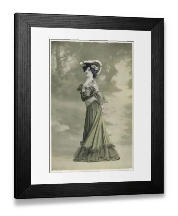 Framed Print : S-Bend Silhouette 1904 Framed Print : S-Bend Silhouette 1904