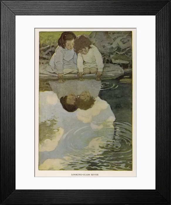 Framed Print : Children / Water / Reflect Framed Print : Children / Water / Reflect