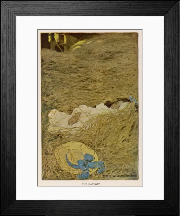 Framed Print : Stevenson / Poems / Hay-Loft Framed Print : Stevenson / Poems / Hay-Loft
