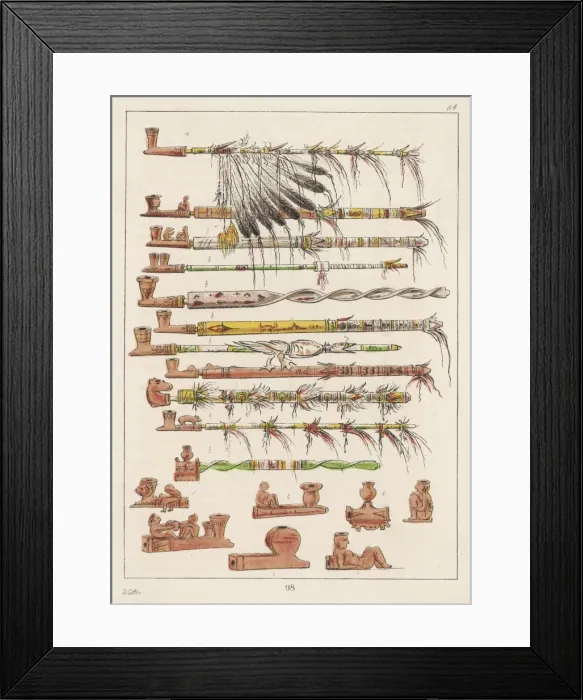 Framed Print : Sioux Pipes Framed Print : Sioux Pipes