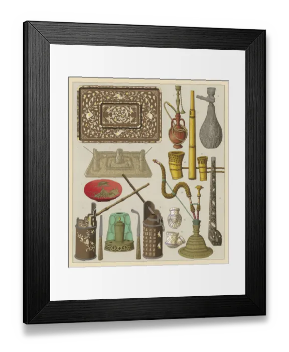 Framed Print : Pipes from India, Persia Framed Print : Pipes from India, Persia