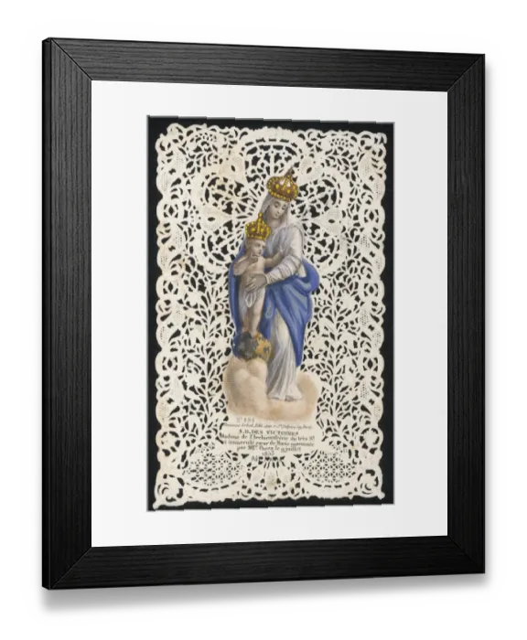 Framed Print : Mary Devotional Card Framed Print : Mary Devotional Card