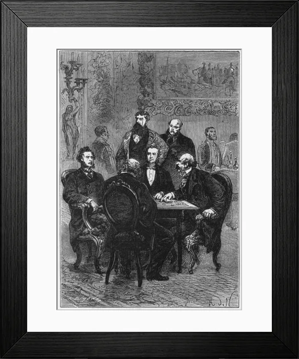Framed Print : Verne / 80 Days / Wager Framed Print : Verne / 80 Days / Wager