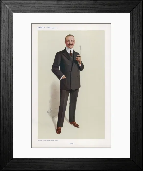 Framed Print : Dark Brown Suit 1909 Framed Print : Dark Brown Suit 1909
