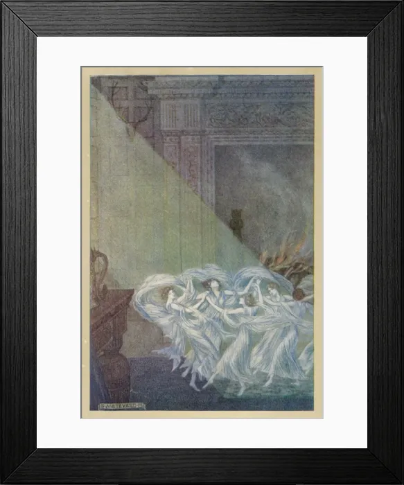 Framed Print : Milton / Fairies Dancing Framed Print : Milton / Fairies Dancing
