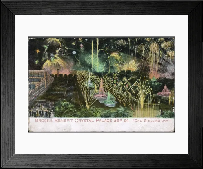 Framed Print : Crystal Palace Fireworks Framed Print : Crystal Palace Fireworks