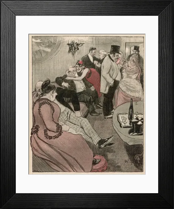 Framed Print : House of Madame Tellier Framed Print : House of Madame Tellier