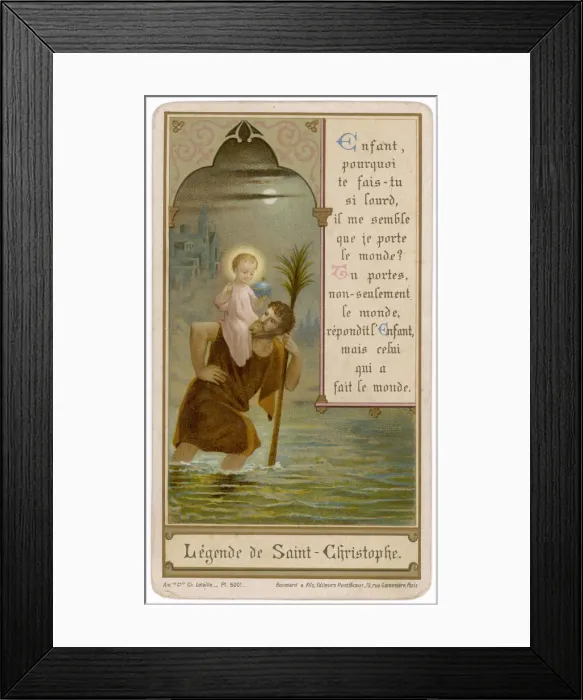 Framed Print : Saint Christopher Framed Print : Saint Christopher