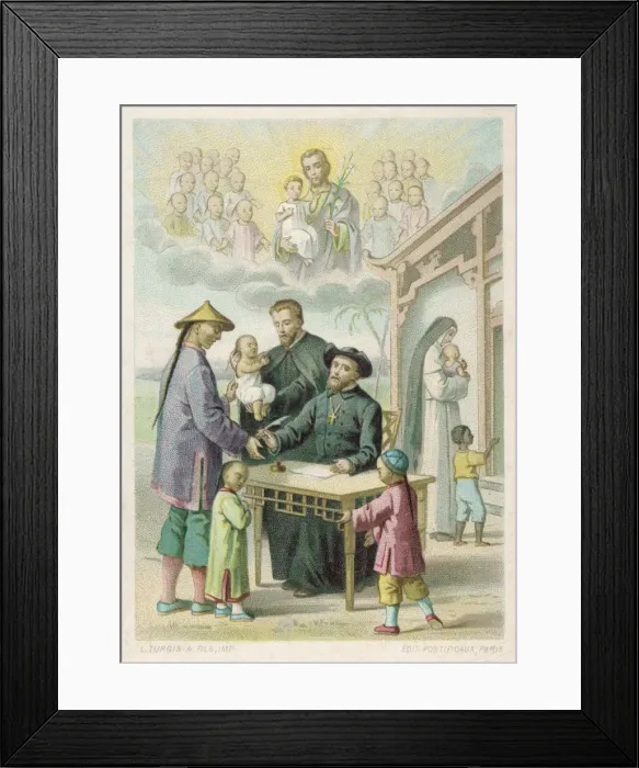 Framed Print : French Missionaries Framed Print : French Missionaries