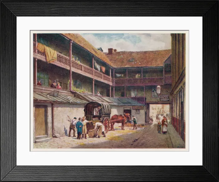Framed Print : Southwark / White Hart Inn Framed Print : Southwark / White Hart Inn