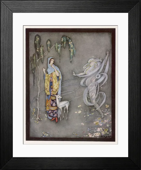 Framed Print : The White Fawn Framed Print : The White Fawn