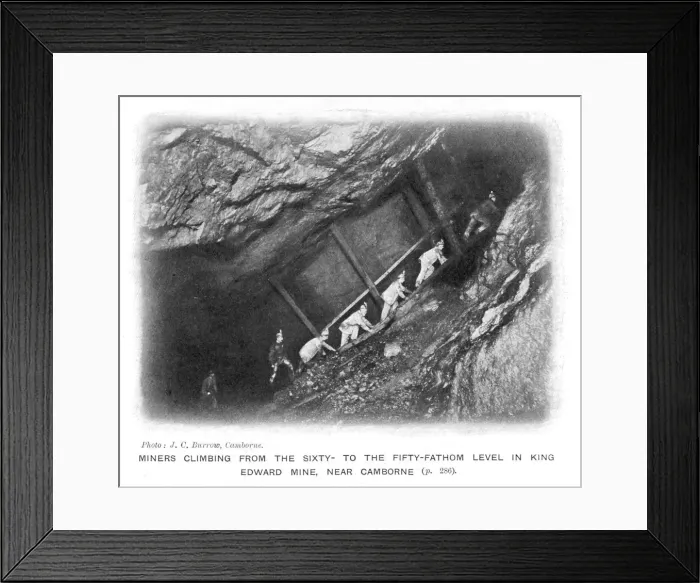 Framed Print : Tin Miners / Camborne Framed Print : Tin Miners / Camborne