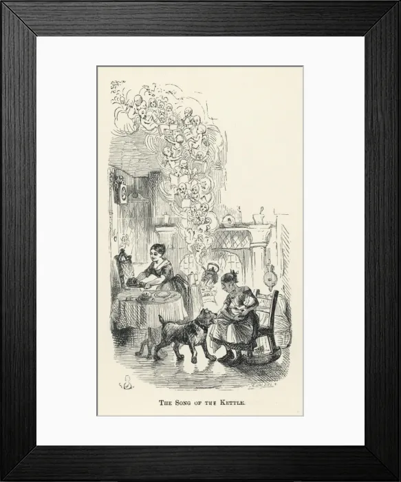 Framed Print : Dickens / Cricket / Hearth Framed Print : Dickens / Cricket / Hearth